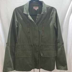 green jacket
